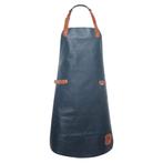 GGM Gastro | KARLOWSKY | Leren Slabbenschort - Inktblauw |, Verzenden, Nieuw, Blauw, Schort