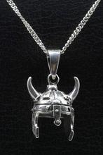 Zilveren Viking helm 2 ketting hanger, Sieraden, Tassen en Uiterlijk, Verzenden, Nieuw
