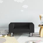 vidaXL Kinderbank 50x40x26,5 cm fluweel zwart, Verzenden, Nieuw