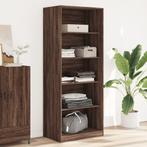 vidaXL Kledingkast 80x50x200 cm bewerkt hout bruin, Huis en Inrichting, Kasten | Kledingkasten, Verzenden, Nieuw