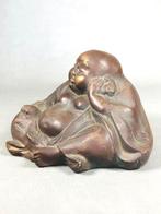 Brons - Hotei-beeld , de god van geluk en voorspoed,