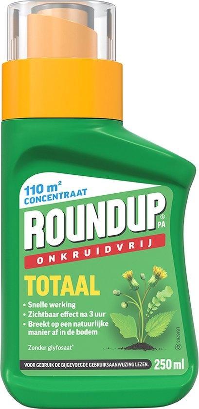 ROUNDUP® Totaal Onkruidvrij Concentraat - 250ml voor 110m², Tuin en Terras, Bestrijdingsmiddelen, Verzenden