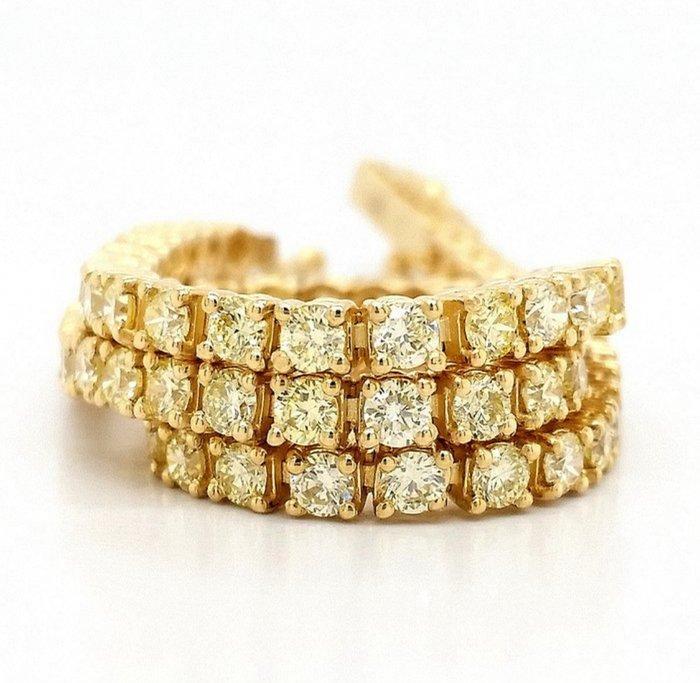 Armband - 14 karaat Geel goud - 3.76ct. tw. Geel Diamant, Sieraden, Tassen en Uiterlijk, Armbanden