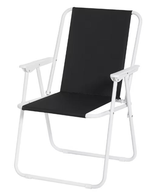 Draagbare Opvouwbare Campingstoel met Armleuningenen Bekerho, Tuin en Terras, Tuinstoelen, Nieuw, Verzenden