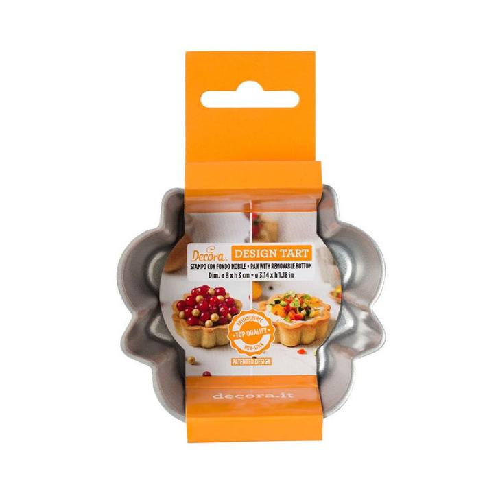 Vlaai/Quichepan Rond Design Line Ø8x3cm, Hobby en Vrije tijd, Taarten en Cupcakes maken, Nieuw, Verzenden