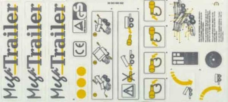 Stickervel Mega Trailer (Rolly Toys Sticker set), Kinderen en Baby's, Speelgoed | Buiten | Voertuigen en Loopfietsen, Trapvoertuig