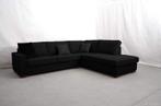 Hoekbank Frederiksoord - hoekbanken - Zwart, Nieuw, 150 cm of meer, Stof, 200 tot 250 cm