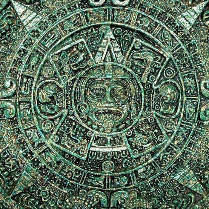 Eeuwigdurende kalender - Stone of the Sun - Mexico - Aztec, Antiek en Kunst, Curiosa en Brocante