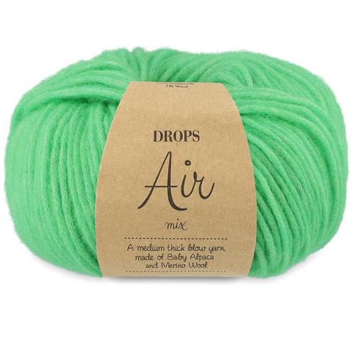 DROPS Air Mix - 43 papegaai groen - Wol Garen, Hobby en Vrije tijd, Breien en Haken, Ophalen of Verzenden