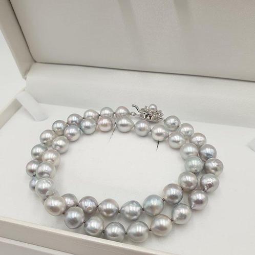 Zonder Minimumprijs - Halsketting Zilver - Akoya parel 8,5, Sieraden, Tassen en Uiterlijk, Kettingen