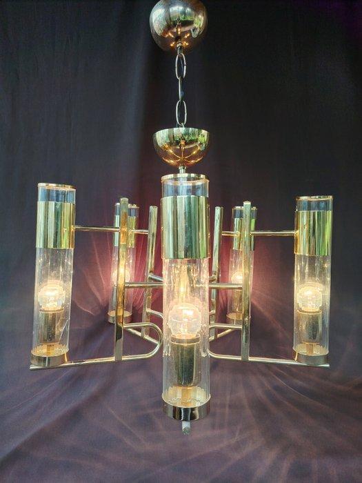Plafondlamp - Metaal, Kristal, Antiek en Kunst, Curiosa en Brocante