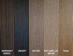 LEEGVERKOOP Wandpaneel 280x60 lattenwand zwart eiken noten, Ophalen of Verzenden, Nieuw