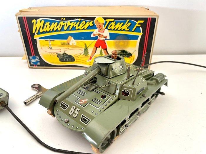 Gescha - Blikken speelgoed - Manövrier Tank F no. 65 -, Antiek en Kunst, Antiek | Speelgoed