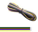 6-aderig kabel 22AWG Ø1.3mm geel / wit/ blauw / rood /, Hobby en Vrije tijd, Nieuw, Ophalen of Verzenden