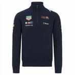 Red Bull Racing Official RP MENS TEAM HALF ZIP JUMPER NAVY, Nieuw