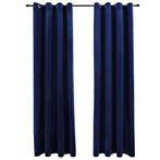 Verduisterende Gordijnen - OP = OP - Blauw Fluwelen Prach..., 100 tot 150 cm, Blauw, Nieuw, Ophalen of Verzenden