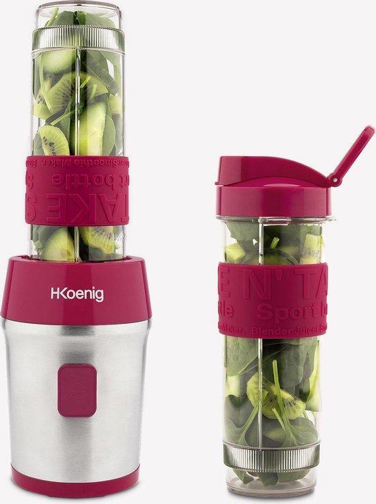 H. Koenig SMOO10 - Blender To Go - met drinkbekers, Witgoed en Apparatuur, Overige Witgoed en Apparatuur, Nieuw, Ophalen of Verzenden