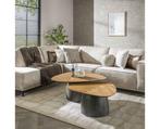 Salontafel set/2 infinite - Gerecycled teakhout fineer, Huis en Inrichting, Tafels | Salontafels, Ophalen of Verzenden, Nieuw