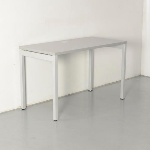 MDD bureau, grijs blad, 120 x 60 cm, vaste hoogte onderstel, Huis en Inrichting, Bureaus, Ophalen of Verzenden