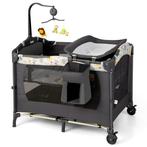 COSTWAY 4-In-1 Inklapbaar Reisbed Bijzetbed Verschoontafel e, Verzenden, Zo goed als nieuw