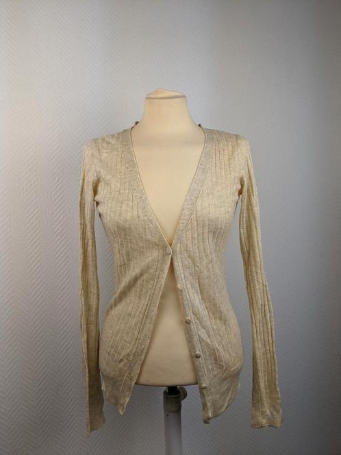 Trucco butter yellow ribbed cardigan, Kleding | Dames, Truien en Vesten, Nieuw, Verzenden