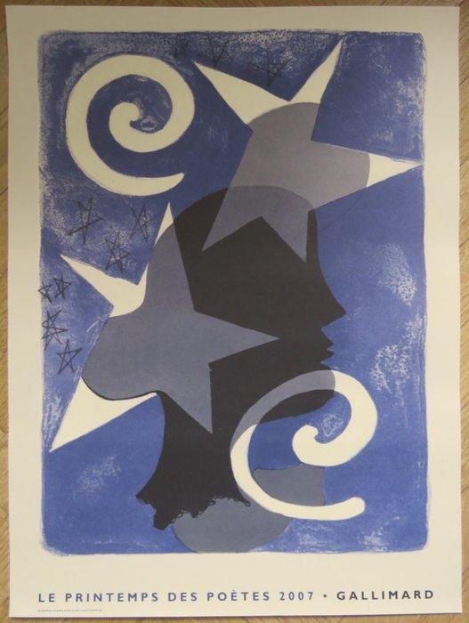 Georges Braque - Affiche originale en lithographie - Le, Antiek en Kunst, Kunst | Tekeningen en Foto's