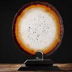 Waardevolle agaatplaat - Kwarts-kristallisatie -