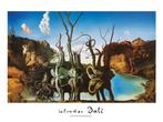 Kunstdruk Salvador Dali - Reflections of Elephants 80x60cm, Huis en Inrichting, Woonaccessoires | Schilderijen, Tekeningen en Foto's