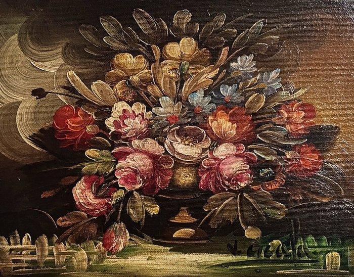 Vincenzo Cicala (1929-2019) - Fiori, Antiek en Kunst, Kunst | Schilderijen | Klassiek