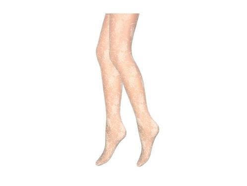 Panty - Gebloemd motief - Ecru, Kleding | Dames, Leggings, Maillots en Panty's, Verzenden
