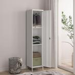 Metalen kast Seinäjoki 180x38x38 cm wit [en.casa], Huis en Inrichting, Kasten | Kledingkasten, Verzenden, Nieuw