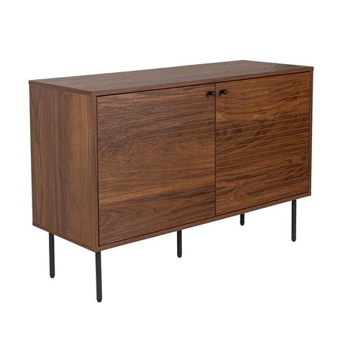 *WOONWINKEL* Walnoot Dressoir Met Strepen, Huis en Inrichting, Kasten | Dressoirs, Nieuw, Verzenden