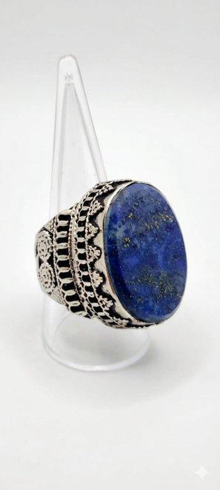 Lapis lazuli - Zilver - Ring, Antiek en Kunst, Kunst | Niet-Westerse kunst
