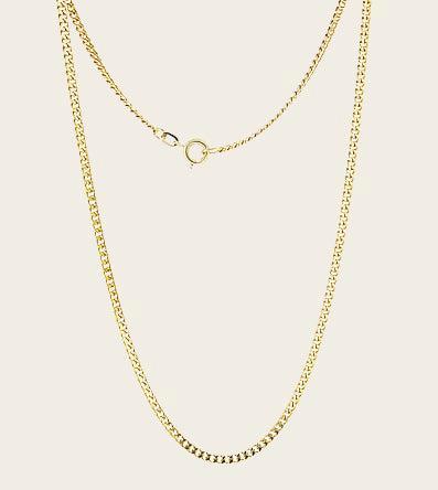 Gouden Gourmet ketting 2. fijn - dikte 1,1 mm - 42/45 cm, Sieraden, Tassen en Uiterlijk, Kettingen, Nieuw, Verzenden