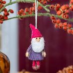 Wolvilt Hanger Kabouter Indian Summer - Paars - Faitrade Hom, Ophalen of Verzenden, Nieuw