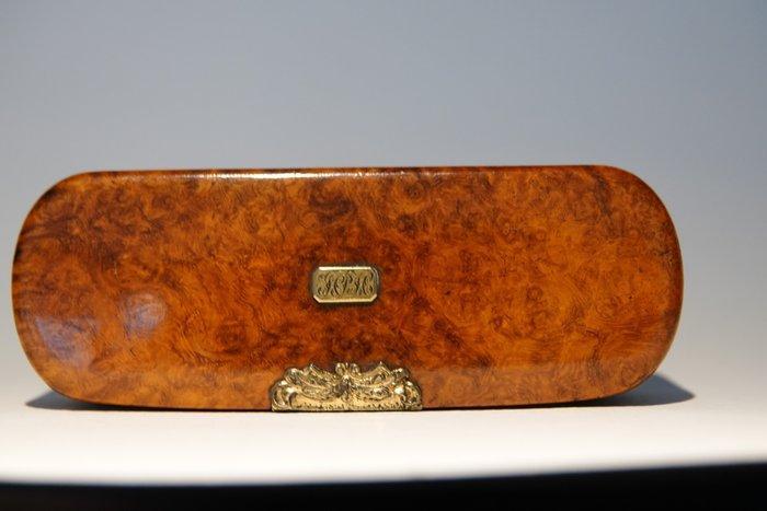 Snuifdoos - Burl Wood - Burl hout snuifdoos, Antiek en Kunst, Antiek | Overige Antiek