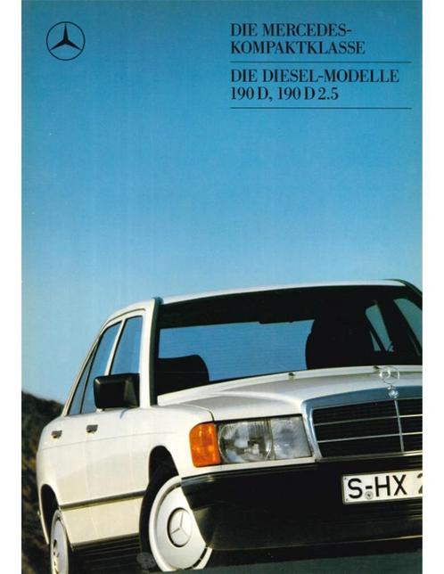 1987 MERCEDES BENZ 190D BROCHURE DUITS, Boeken, Auto's | Folders en Tijdschriften