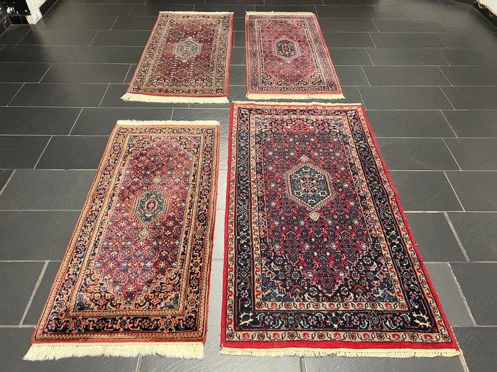 Bidjar 4-delige set - Vloerkleed - 145 cm - 70 cm, Huis en Inrichting, Stoffering | Tapijten en Kleden