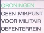 Vergadering over militaire oefeningen in Groningen op poster, Verzenden, Nieuw, Overige onderwerpen, Met lijst