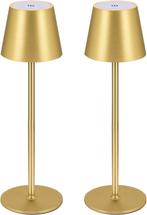 Tafellamp oplaadbaar - Slaapkamer - 2 Stuks - Goud - Zoeger, Verzenden, Nieuw