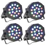 Party Light 4x Party-par181 DMX Gestuurde Led PAR, Muziek en Instrumenten, Licht en Laser, Verzenden, Nieuw, Overige typen