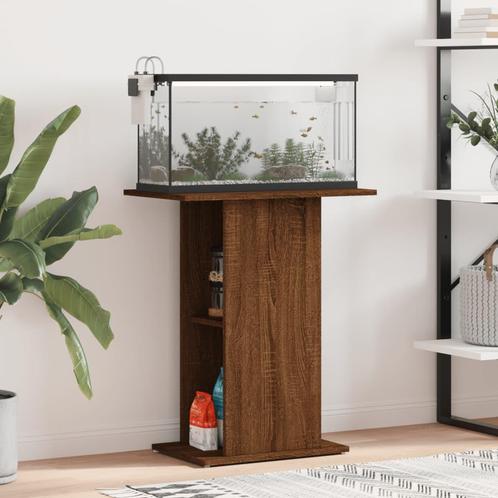 vidaXL Aquariumstandaard 60,5x36x72,5 cm bewerkt hout bruin, Dieren en Toebehoren, Overige Dieren-accessoires, Nieuw, Verzenden