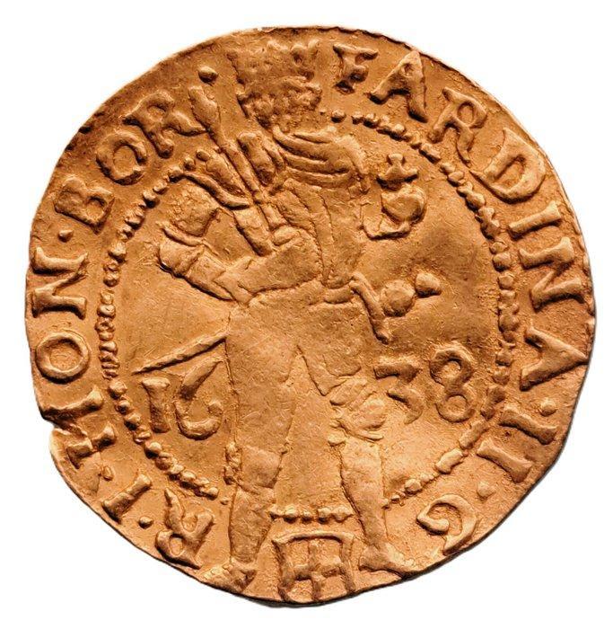 Nederland, Zwolle Dukaat 1638, R2, Postzegels en Munten, Munten | Nederland