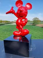 Beeld, Mickey Mouse on block - 77 cm - Polyresin, Nieuw