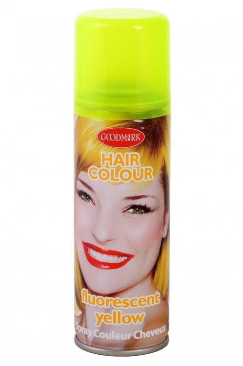 Haarspray Fluor Geel 125Ml, Hobby en Vrije tijd, Feestartikelen, Nieuw, Verzenden