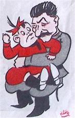 Op schoot bij Stalin (lijst optie, Lithos) (Lithos), Antiek en Kunst, Verzenden