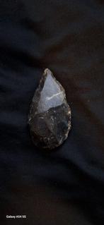 Paleolithisch Vuursteen Biface punt Moustériennes vuursteen, Verzamelen, Mineralen en Fossielen