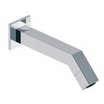 Kappa toiletkraan muur vierkant chroom 1/2, Ophalen of Verzenden, Nieuw, Chroom, Kraan