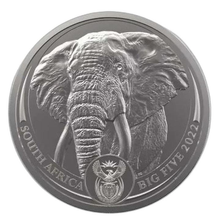 1 troy ounce platina munt Big Five Olifant 2022, Postzegels en Munten, Edelmetalen en Baren, Verzenden