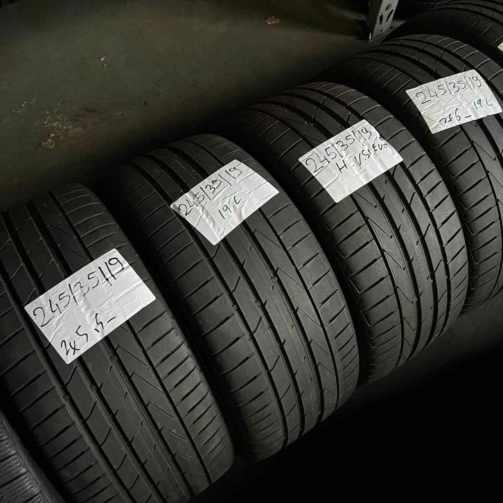 4 x Hankook Ventus S1 Evo2 245-35-19 Zomerbanden 6mm, Auto-onderdelen, Banden en Velgen, 19 inch, Zomerbanden, 245 mm, Personenwagen